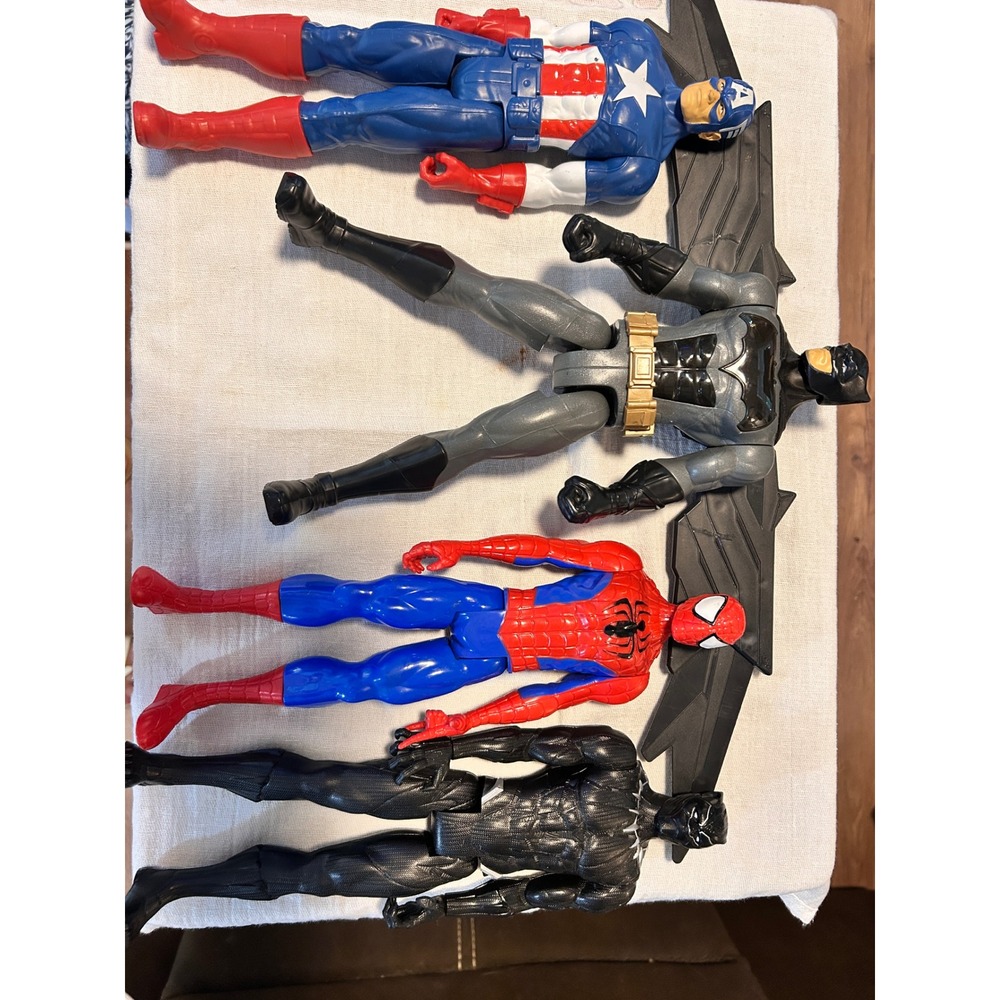 Marvel DC Action Figure 12 Inch Captain America Batman Spider-Man Black Panther